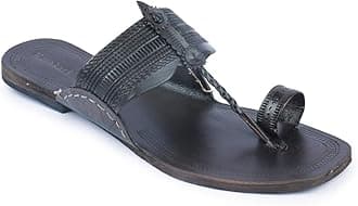 Handmade Kolhapuri Chappal for Men, Flip Flops, Stylish Durable and Anti Slip Design, Traditional Footwear