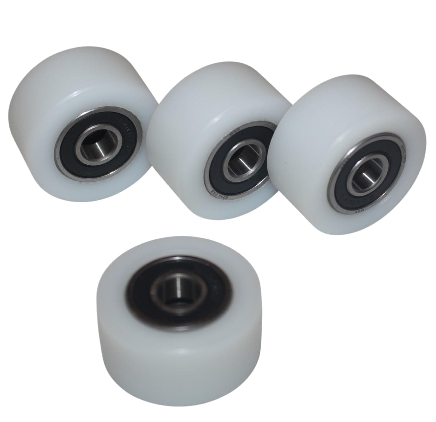 Smart Machines 4 x Nylon Polyamide Wheels Diameter 40 mm Width 20 mm 10 mm Bearings Precision Made in EU