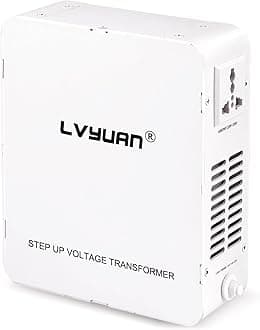 LVYUAN 1500W Step Up Transformer Voltage Converter 110/120V to 220/240V Electrical Converter with Circuit Breaker Protection for Euro China Korea Appliances(3 Year Warranty)