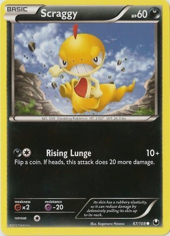 Pokemon - Scraggy (67/108) - BW - Dark Explorers