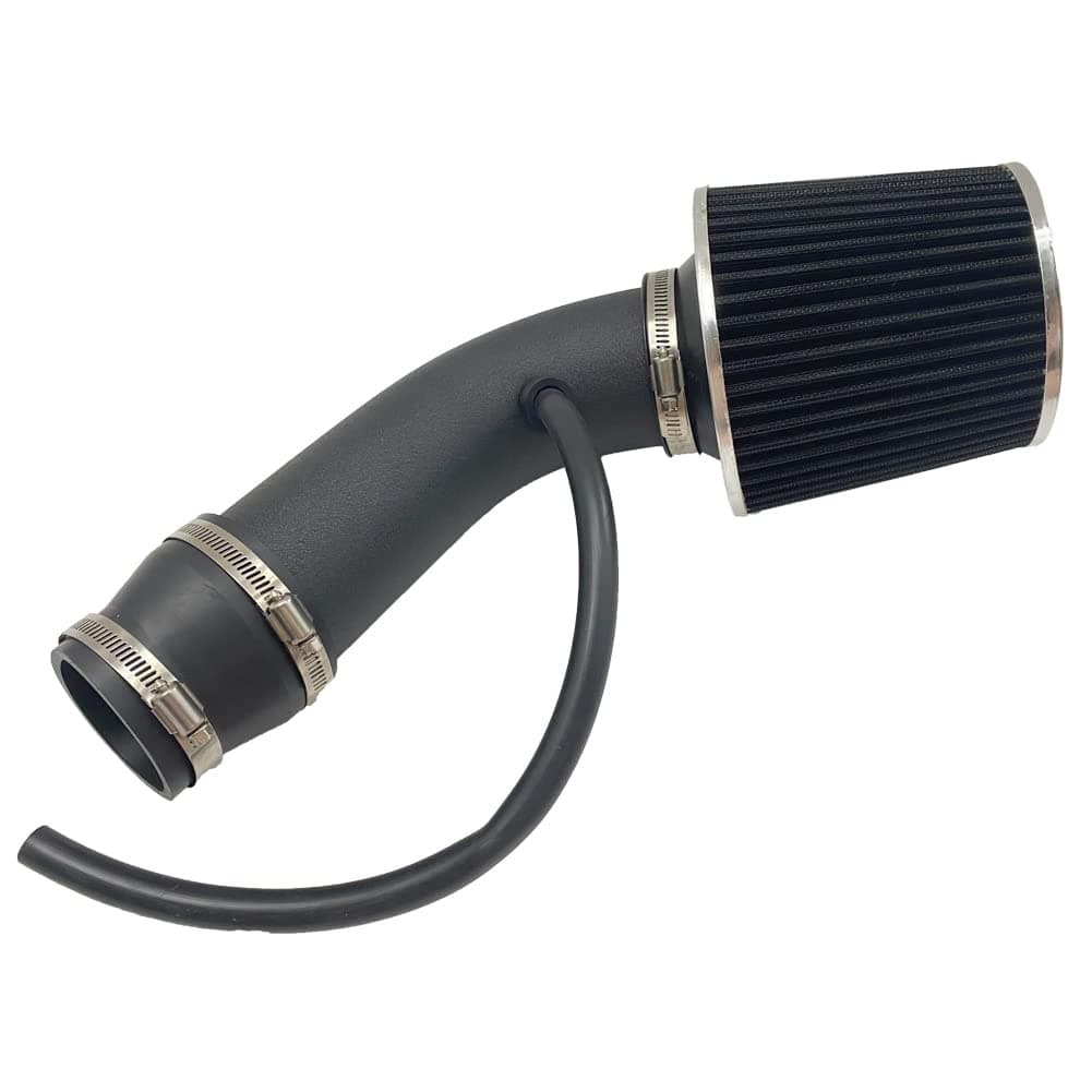 3" Universal Cold Air Intake Kit Intake Pipe Kit Aluminium Automotive Air Intake Air Filter Induction Flow Hose Pipe Kit Black Filter