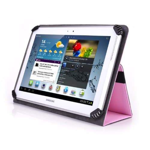 Linsay 10.1-Inch Tablet Case - UniGrip 10 Edition Folio Case - Pink - by Cush Cases