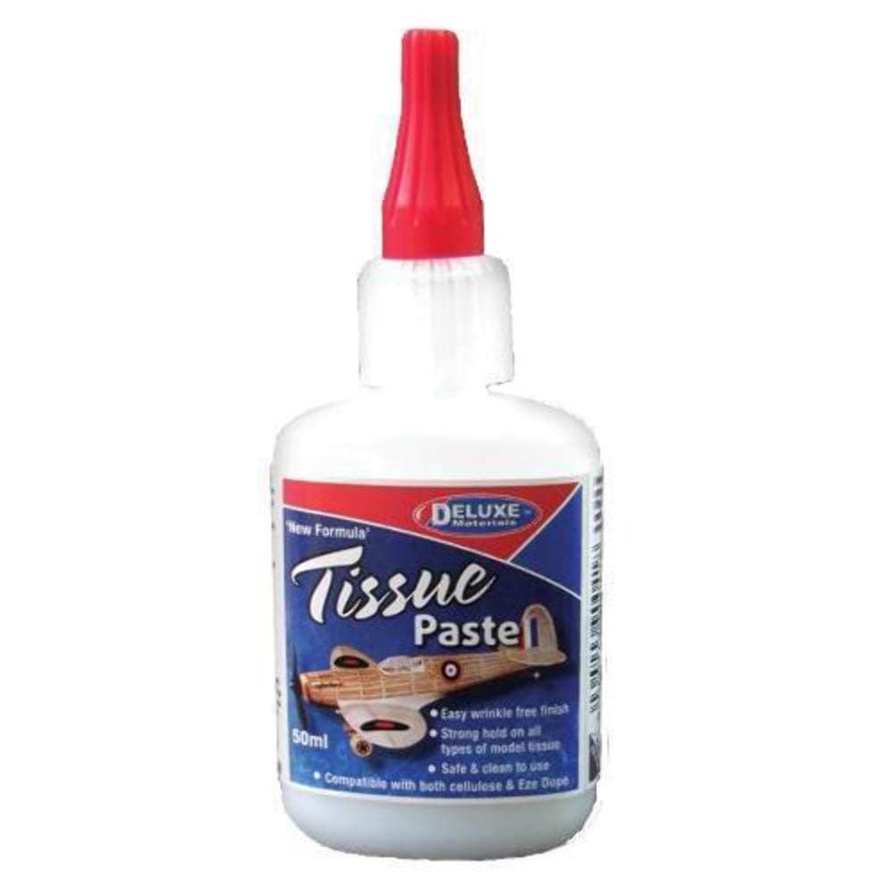 Deluxe Materials AD60 Paste 50 ml Adhesive and Glue – Rubber (Paste, Bottle, Blue, Red, White, 50 ml, 1 Piece)