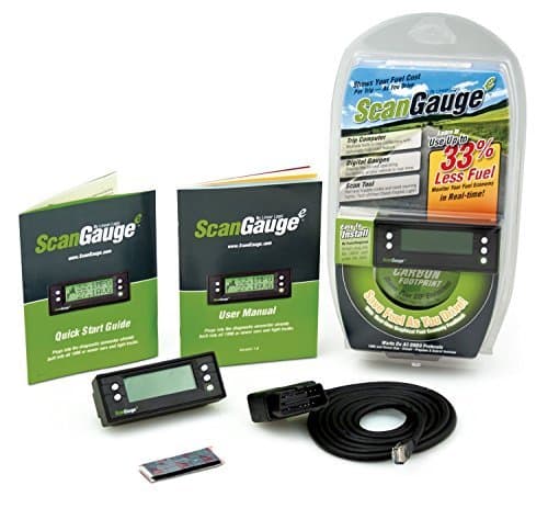 ScanGaugeE Compact Multifunction Trip Computer with Customizable Real-Time Fuel Economy Digital Gauges by ScanGauge