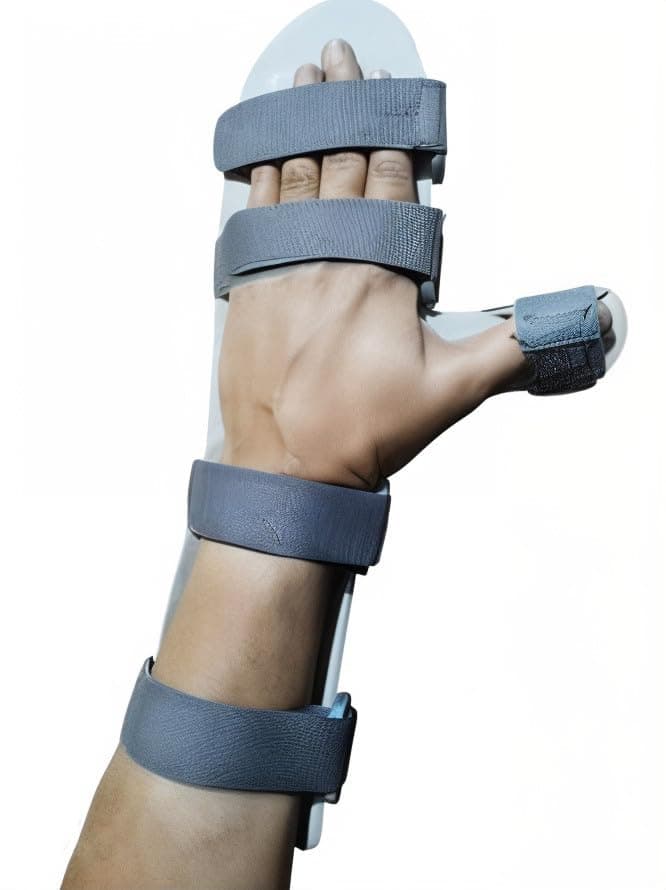 Wrist Hand Support Static Cockup Splint for Stroke, Paralysis, Arthritic Diseases, and Fractures (For Left Hand, S)