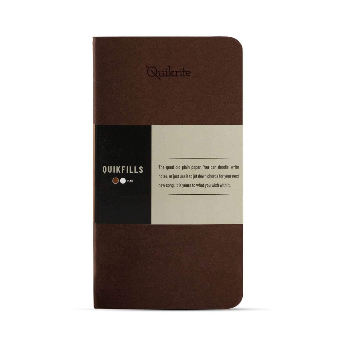 PENNLINE QUIKFILL Plain Notebook PACK OF 2 – BROWN