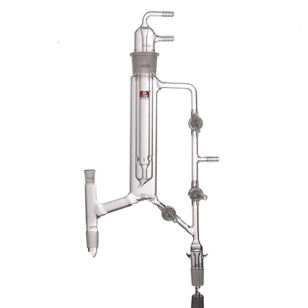 juler Glassware Labware Analytical Chemistry ?5221 with a live core type fractionation head 24 * 24 * 14 * 40 standard mouth thickening material,Transparent,A