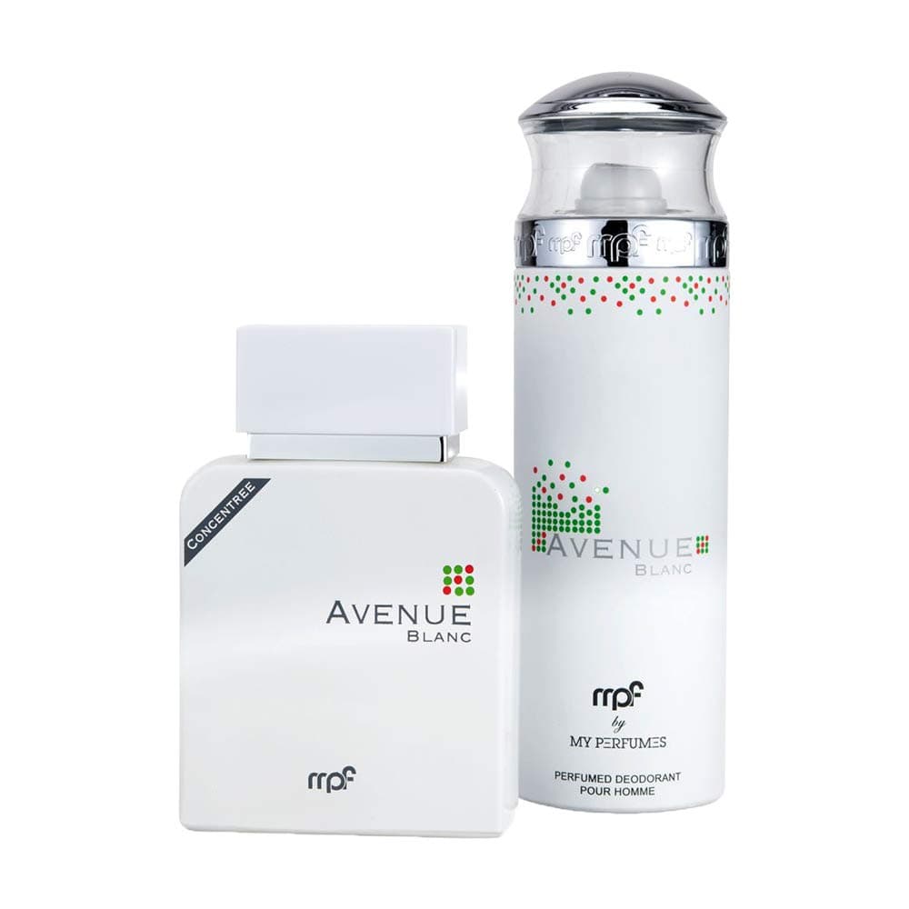 Avenue Blanc Perfume Gift Set For Men, Eau De Parfum, 100 ml + Deodorant, 200