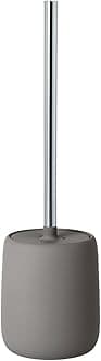 blomus -SONO 69047 Toilet Brush Ceramic/Plastic Satellite Toilet Set Soft Touch Hygienic Freestanding Toilet Brush & Holder Bathroom Accessory (H x W x D): 39 x 11 x 11 cm