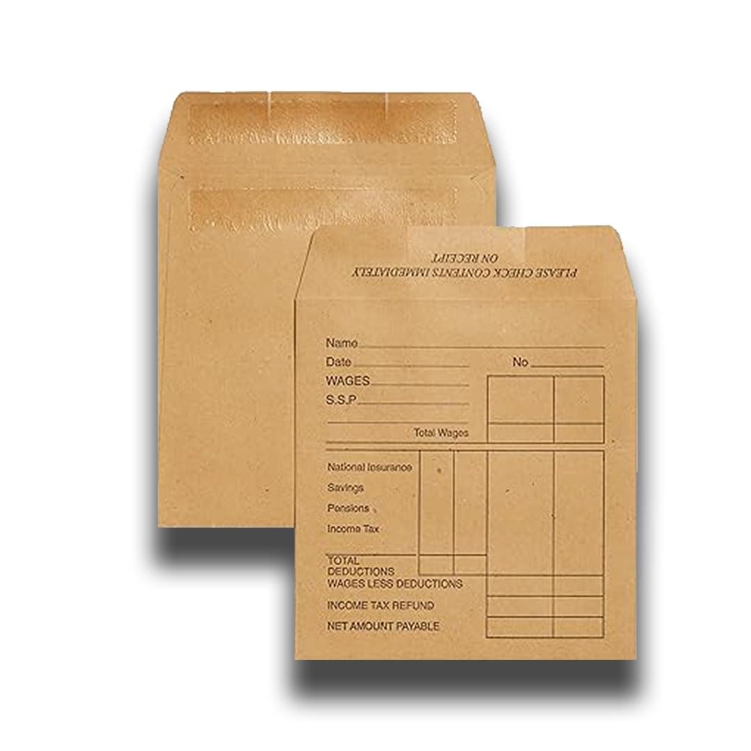 JMS we create smile - 300 Printed Wage Envelopes for Office Salary Payments