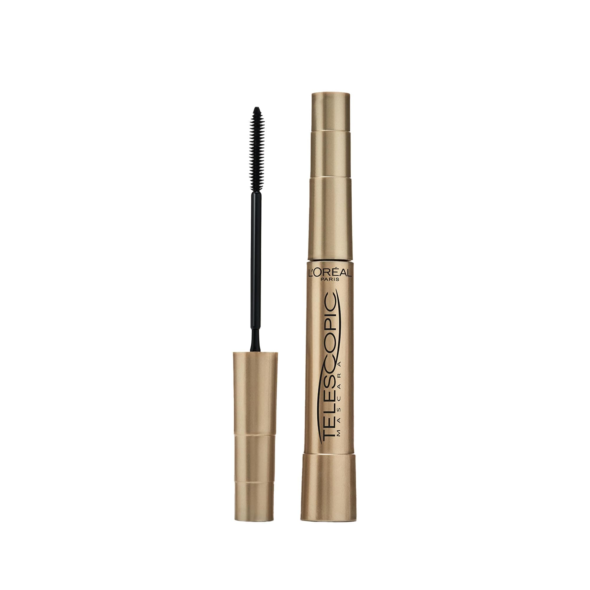 L'OREAL PARiS Telescopic Mascara Magnetic Black, Precise Application for Up to 60 Percent Longer Looking Lashes