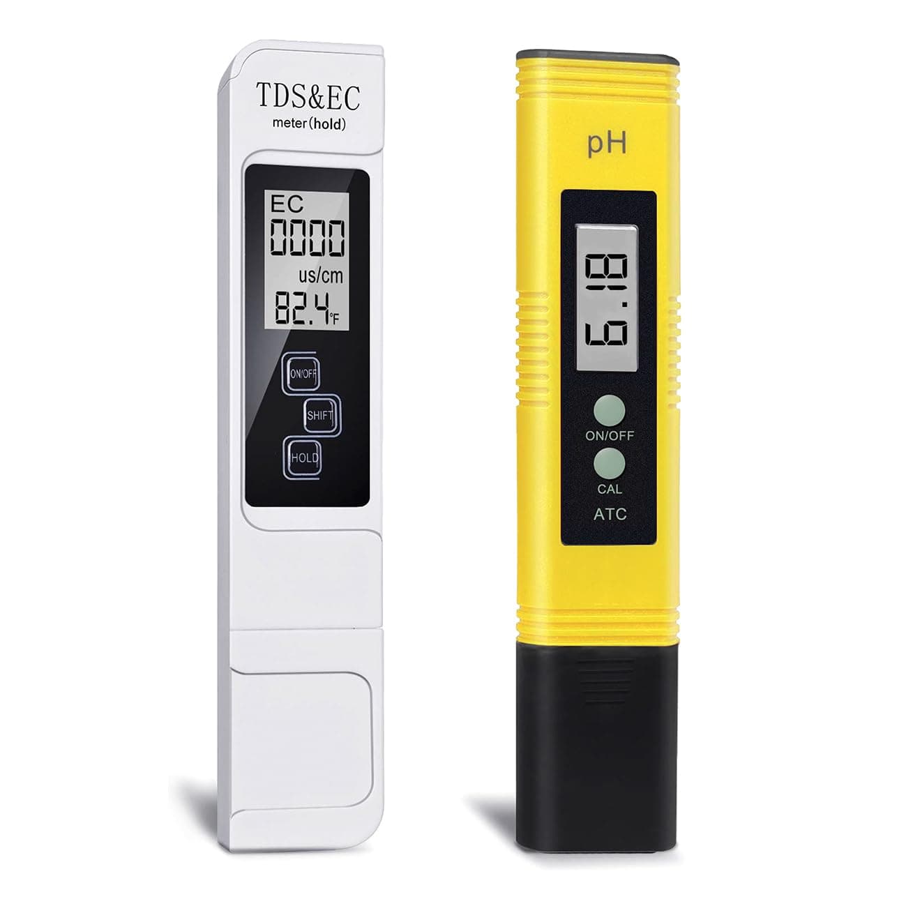 GuDoQi PH Meter, TDS Meter Combo, Pool Water Test Kit, PH Tester Digital, PPM Meter, 0.01 Resolution TDS PH EC Temperature 4 in 1 Set for Drinking Water, Hydroponics, RO System, Aquarium, Swimming