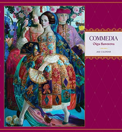 Commedia: Olga Suvorova 2021 Wall Calendar