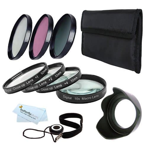 77mm Macro Kit Includes: 4pc. Close-Up Macro Filters + 3pc. Filter Kit For Nikon Df, D7100, D7000 D5500 D5300 D5200 D3200 D610 Canon EOS 5D, EOS-1D X, 6D, 7D, 7D Mark II, 60D 70D T5i T4i SL1 T3i EOS M