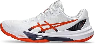 ASICS Men's Sky Elite FlyteFoam 3 Volleyball Shoes, 10.5, White/NOVA Orange