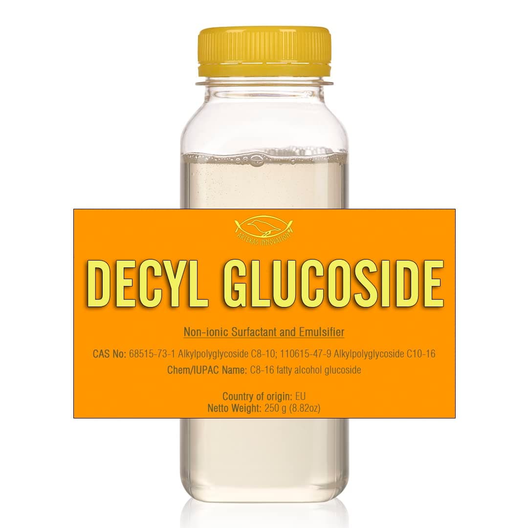 Decyl Glucoside Non-Ionic Surfactant and Emulsifier - Gel - 8.82 oz - For Formulations and DIY Skin Care - Shower Gels, Foaming, Body Soap, Shampoos, Face Cleansers