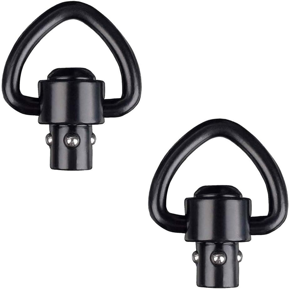 QD Sling Swivel Mount 1" Heavy Duty D-Loop Sling Swivels Quick Detach/Release for Two Point Sling