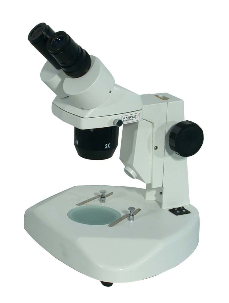 SM-13LL Standard 1X and 3X Objectives Upper and lower Dual Magnification Binocular Stereo Microscope, LED Illumination, WF10X/19 mm Eyepiece