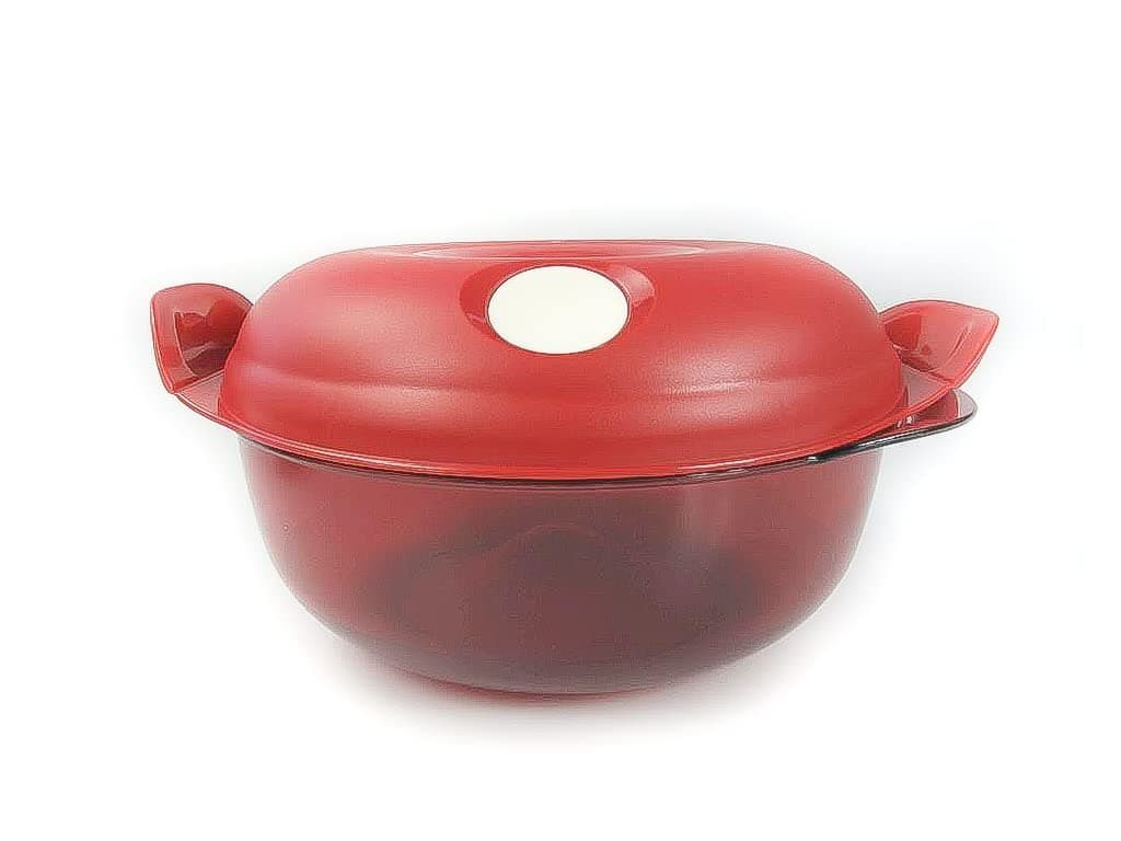 Tupperware Micro-Fix Micro-Fix 1.5 L Red Round I52 Tin Micro Microwave 38379