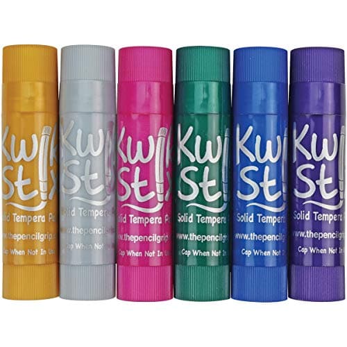 The Pencil Grip Kwik Stix Tempera Paint 6/Pkg-Metallic
