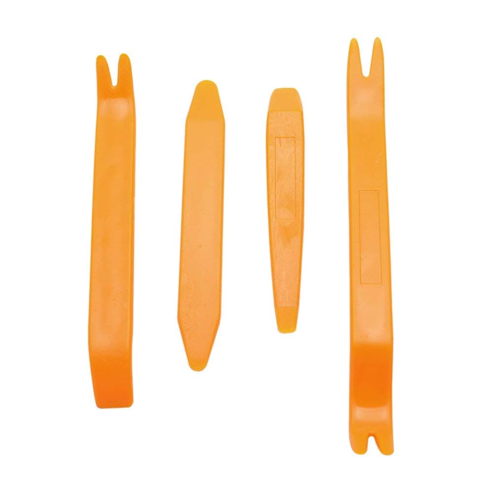 4 pcs Interior Car Dashboard Door Panel Molding Clip Trim Open Plastic Pry Tool Set Kit Removal Installation for Honda Toyota Isuzu Hyundai