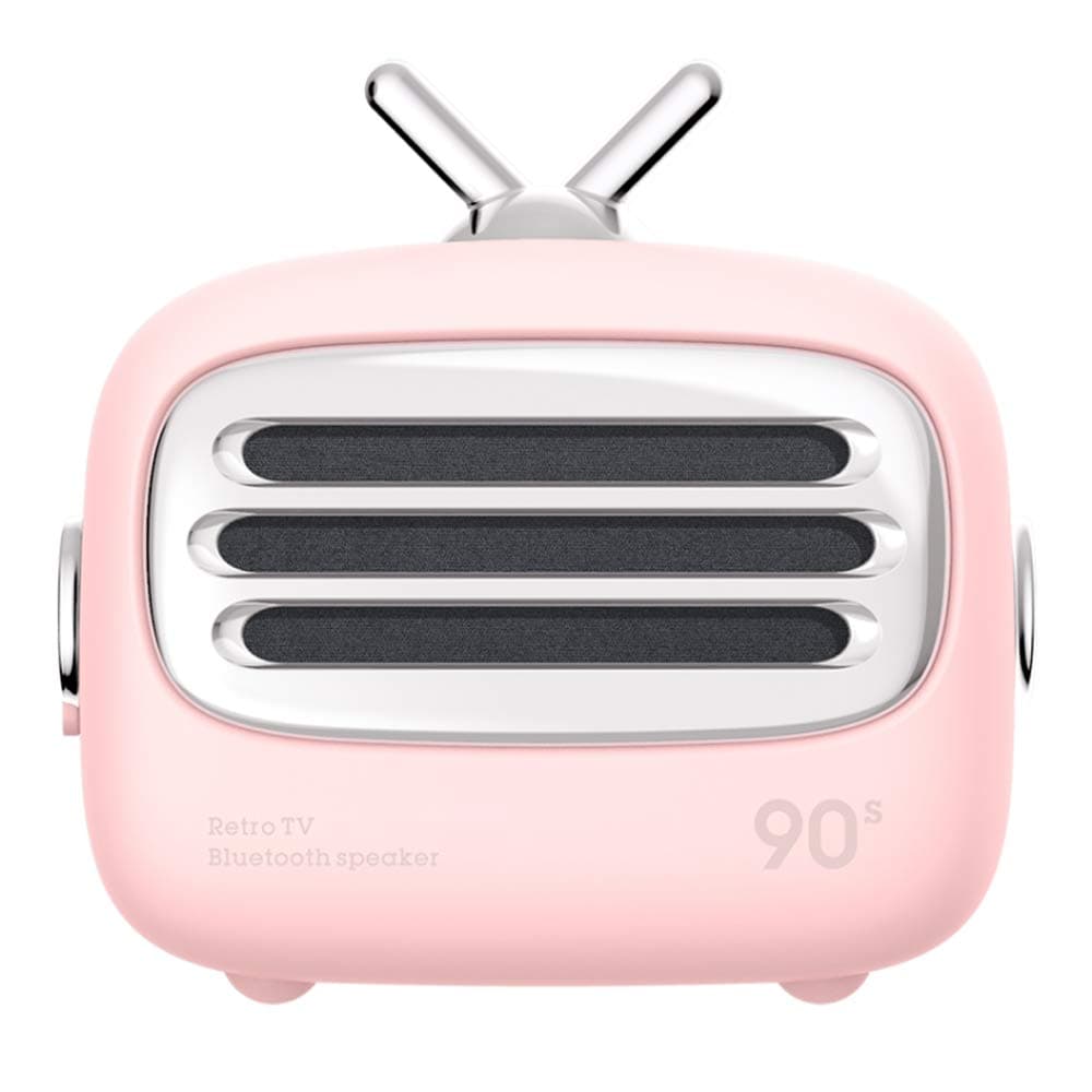 Claw A2 Retro Portable Bluetooth Speaker with Mic (Pink)