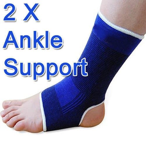 NEW 2 PCS ELASTIC NEOPRENE ANKLE SUPPORT FEET PROTECTOR BRACE SPORT SOCK