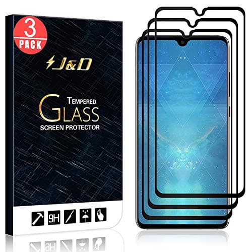 J&D Compatible for Huawei Mate 20 Screen Protector (3-Pack), Not Full Coverage, No Lifted Edges HD Clear Ballistic Tempered Glass for Mate 20 Glass Film (Not for Mate 20 Lite/20 Pro/20 X/20 RS)