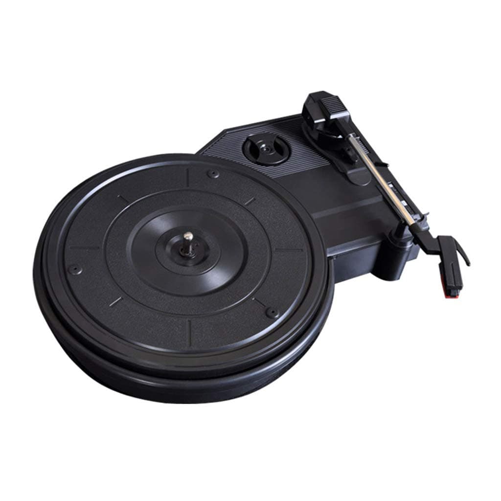 GOM Vinyl Record Player, Small Portable Vinyl Turntable Support 33/45/78 Rpm RCA Ouput USB Port GOM-023