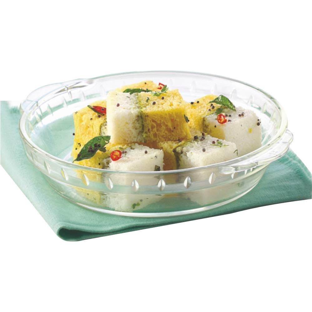 Microwavable Plate, 20cm, Transparent, Glass