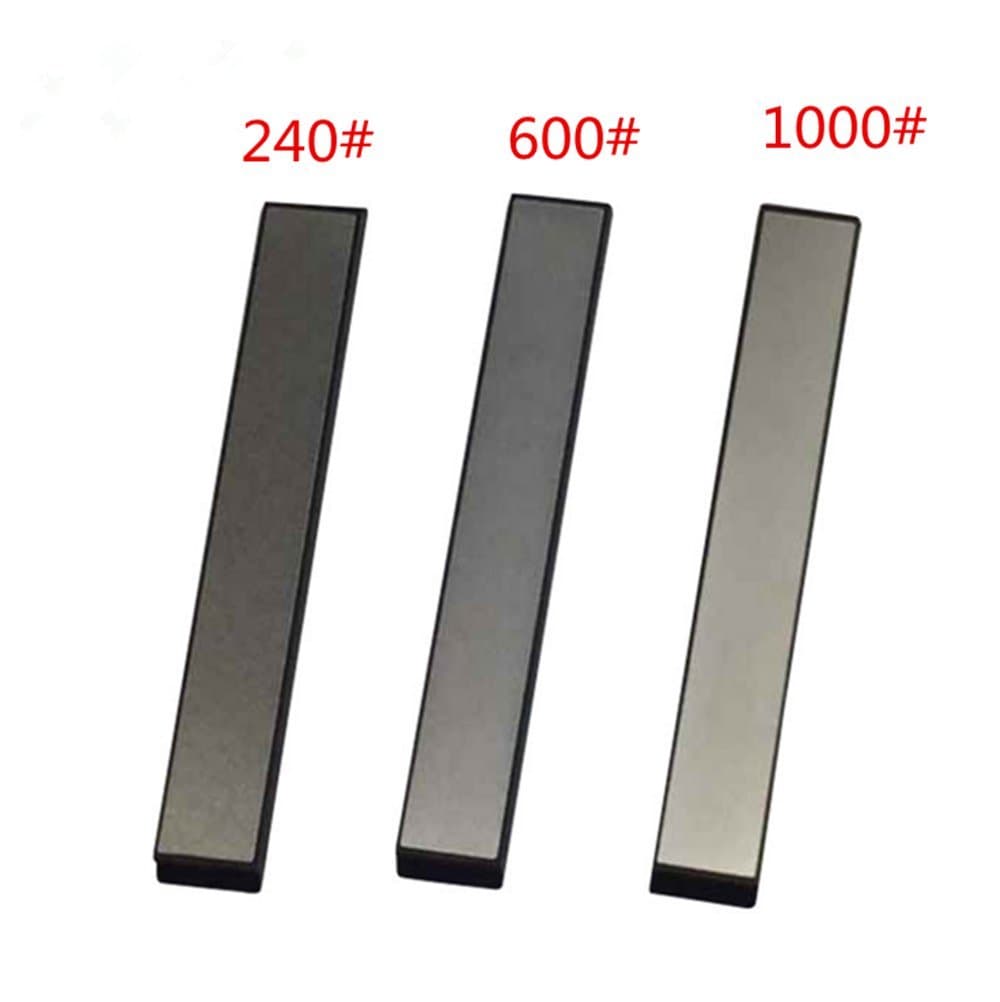 SharpMax Kitchen Knife Diamond Stone Sharpener Edge Whetstone Blade Sharpening Stones Angel Fixed 240# 600# 1000# Grit Stone (1 Set 3pcs)
