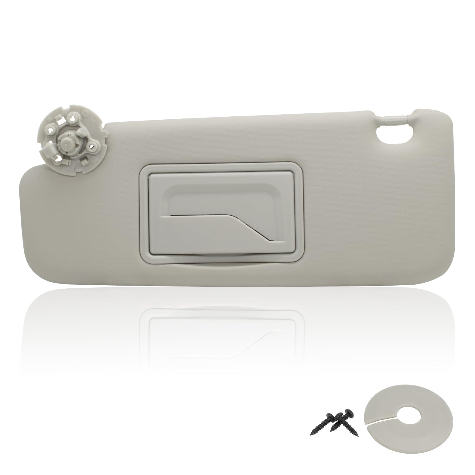 NHILES Left Driver Sun Visor Compatible with Chevy Cruze 2011-2019 Sun Visor Replacement Number 95034256 95034253 84126667 84126658 Color: Grey