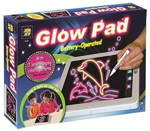 AMAV Portable, High-tech, Tablet-Sized Glow Pad Light Up Drawing Board, with Batteries by AMAV