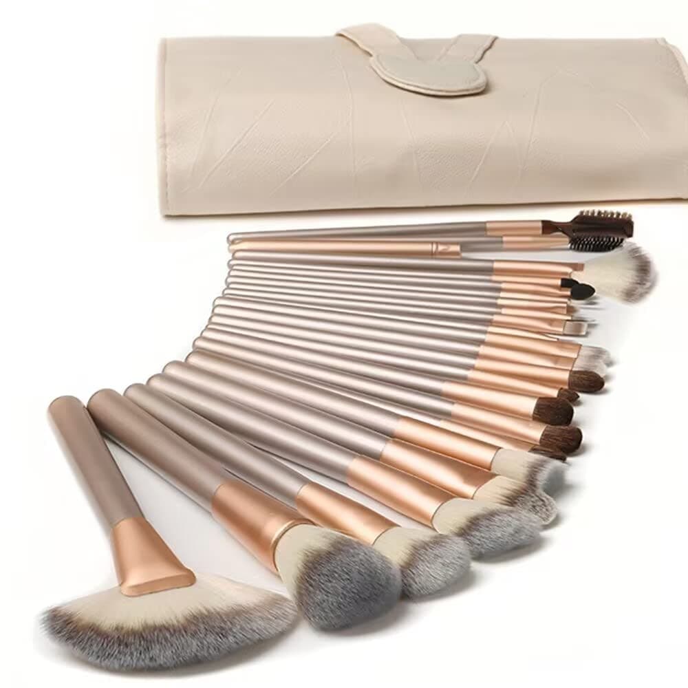 Makeup Brushes Ammiy Makeup Brushes Sets Professional 18 Pcs Make up Brushes Premium Synthetic Foundation Brush Blending Face Powder Blush Eyeshadow Eyeliner Makeup Kit with PU Leather Bag