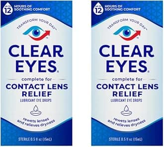 Contact Lens Relief Eye Drops,0.5 Fl Oz (Pack of 2)