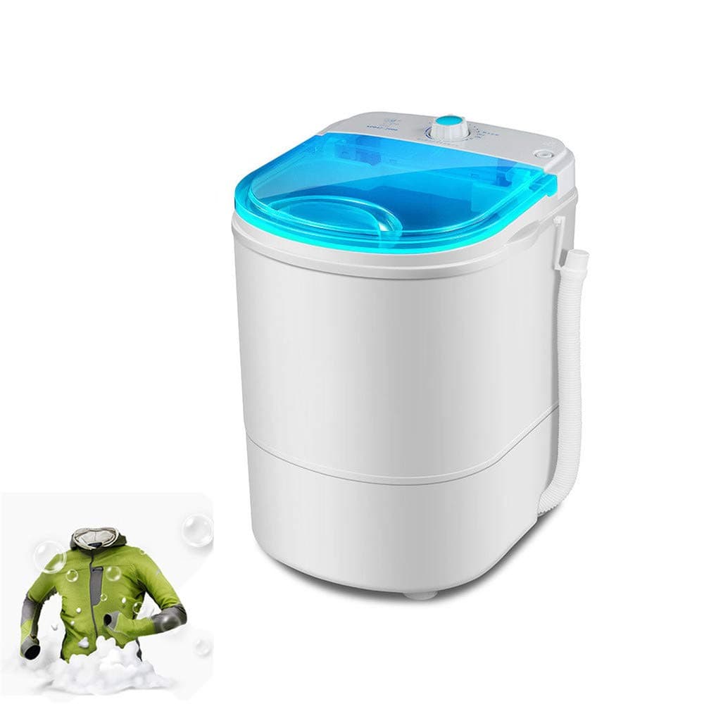 Sulfar Mini Full-Automatic Washing Machine, Portable Washer and Spin Dryer, Compact Laundry with Built-in Drain Pump Long Hose for Home/Dorm