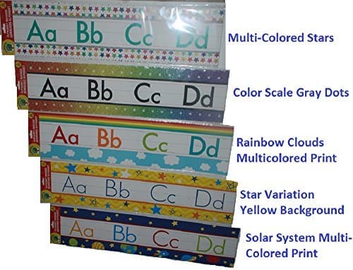 BTB Teaching Tree Alphabet Borders (MultiColor Stars)