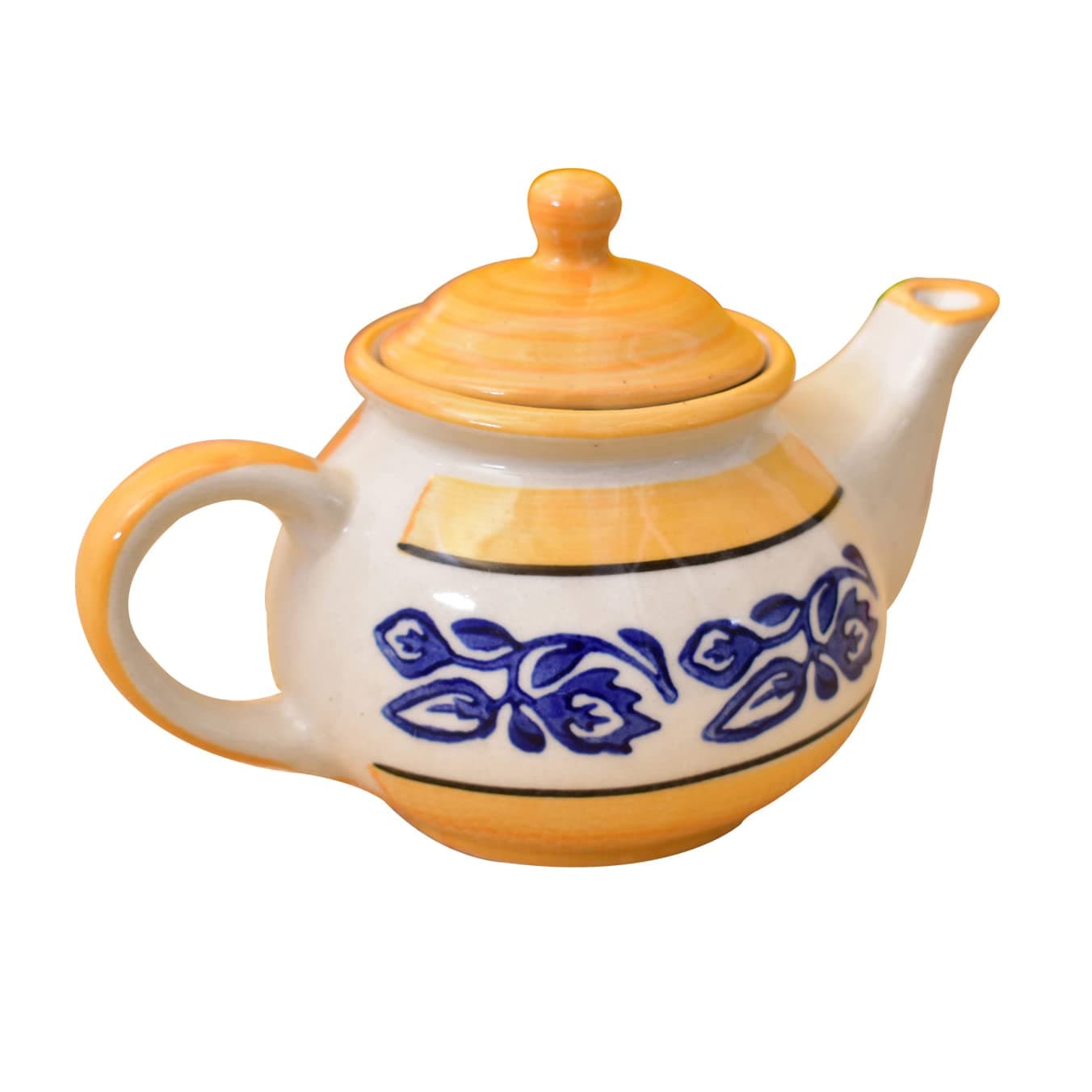 KunhaR Ceramic Teapot - 1 Piece, Yellow, 400ml