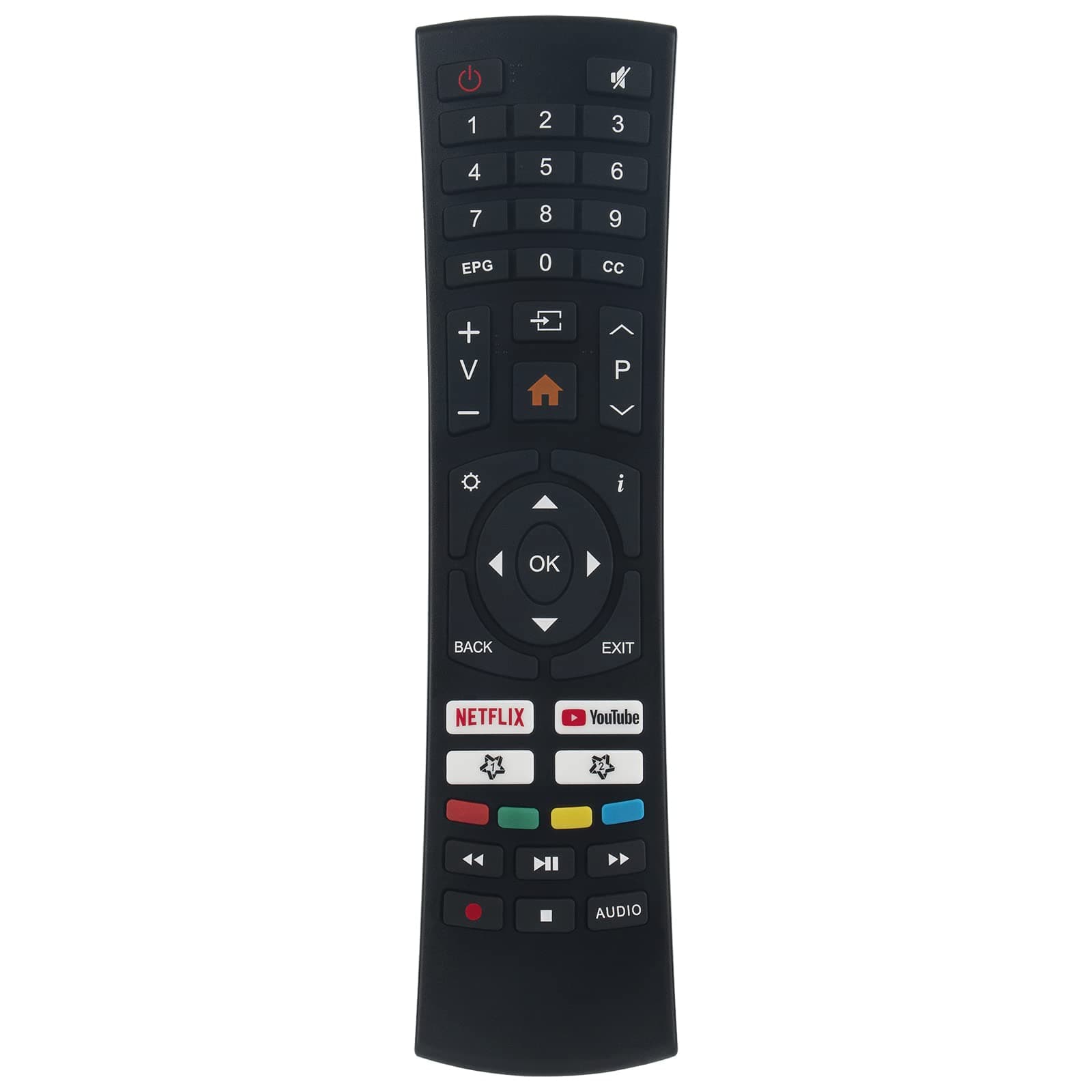 PERFASCIN Replacement Remote Control fit for SANSUI Smart LED TV ES32S1N S32P28N S40P28FN Also Works for Caixun TV EC32S2N & fit for Bolva 50MVT20