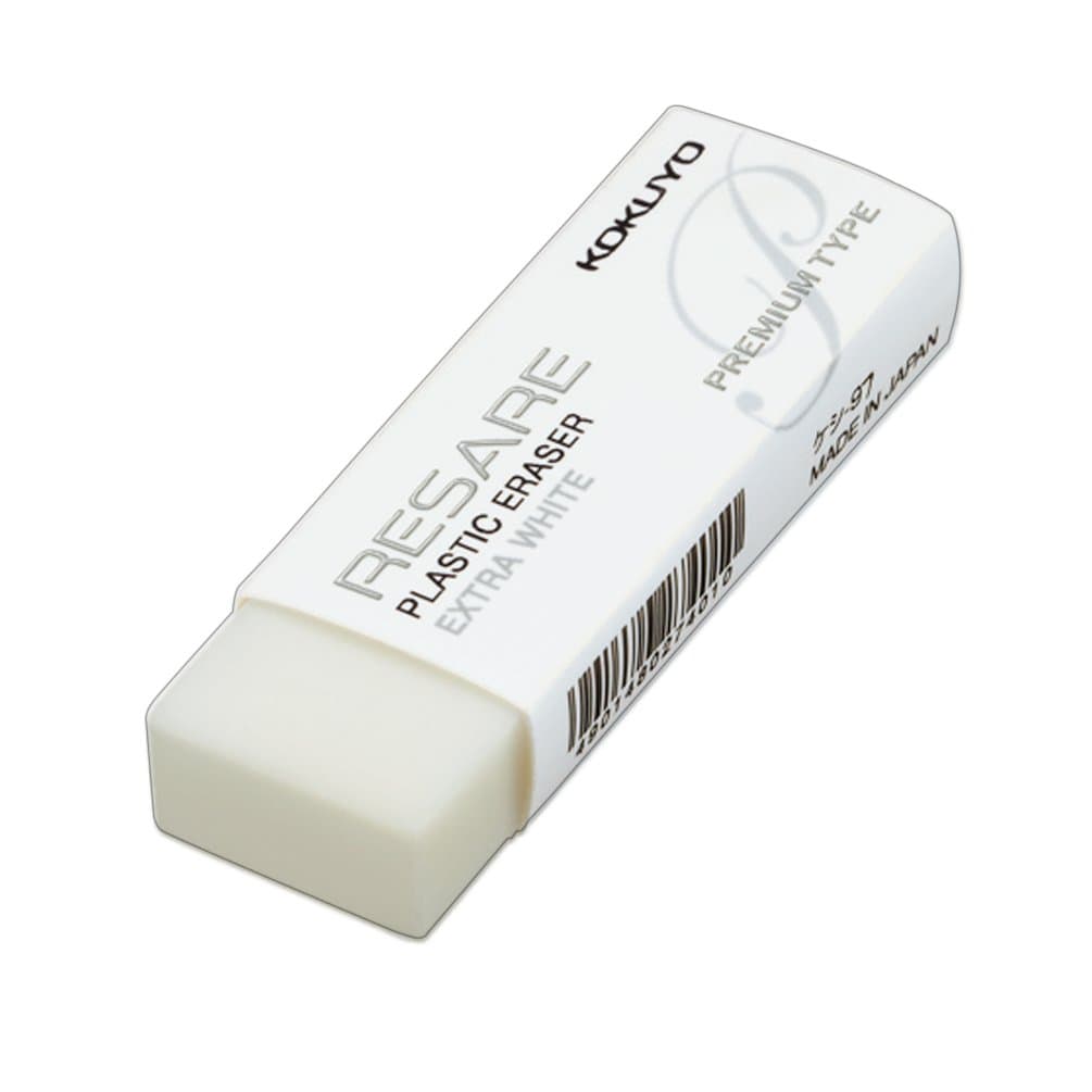 Resare Plastic Eraser, Premium Type, Extra White, Japan Import (KESHI-97N)