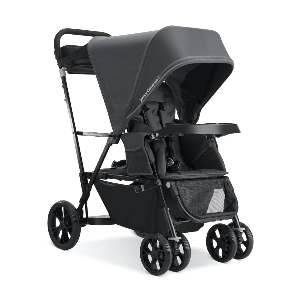 Caboose UL Sit and Stand Tandem Double Stroller, Jet