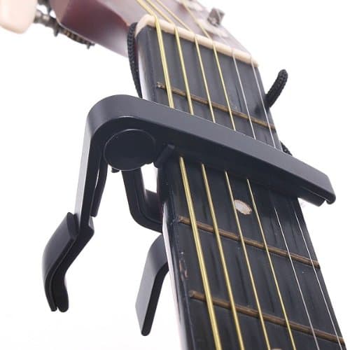 DIGIMATE Quick Change Clamp Key Capo For Acoustic / Electric / Classic Guitar Black