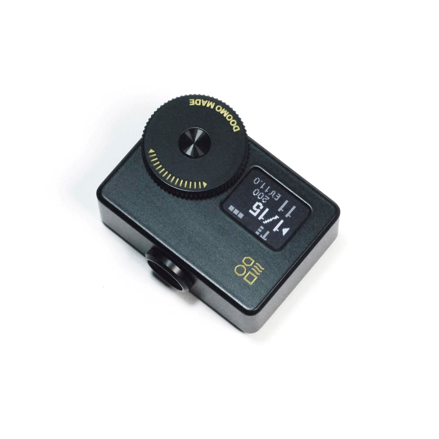 OLED Light Meter, Meter S Brass Version, New Screen Design, Real-time Metering and One-Button Metering for Vintage Cameras (All Black)