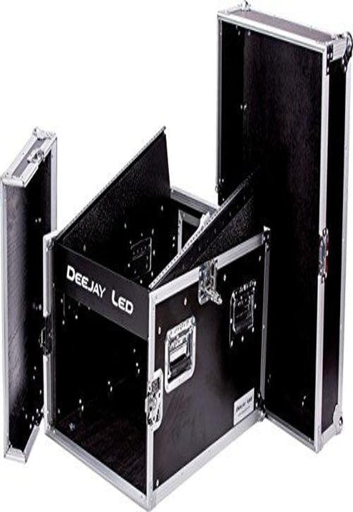 TBH Flight CASE 14U Slant Mixer 6U Vertical Rack System with Full AC Door (TBH14M6U)