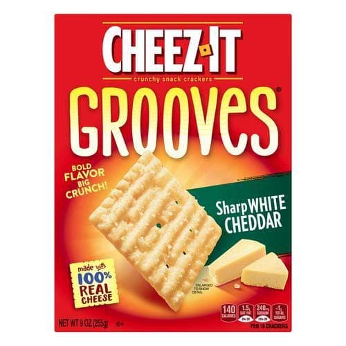Cheez-it, Grooves, Crispy Cracker Chips (Pack of 6)