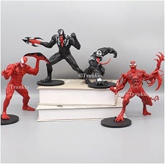 Venom Carnage PVC Action Figure | Legends Series 4 Pcs Set Venom and Carnage Character | Model Toys 16cm