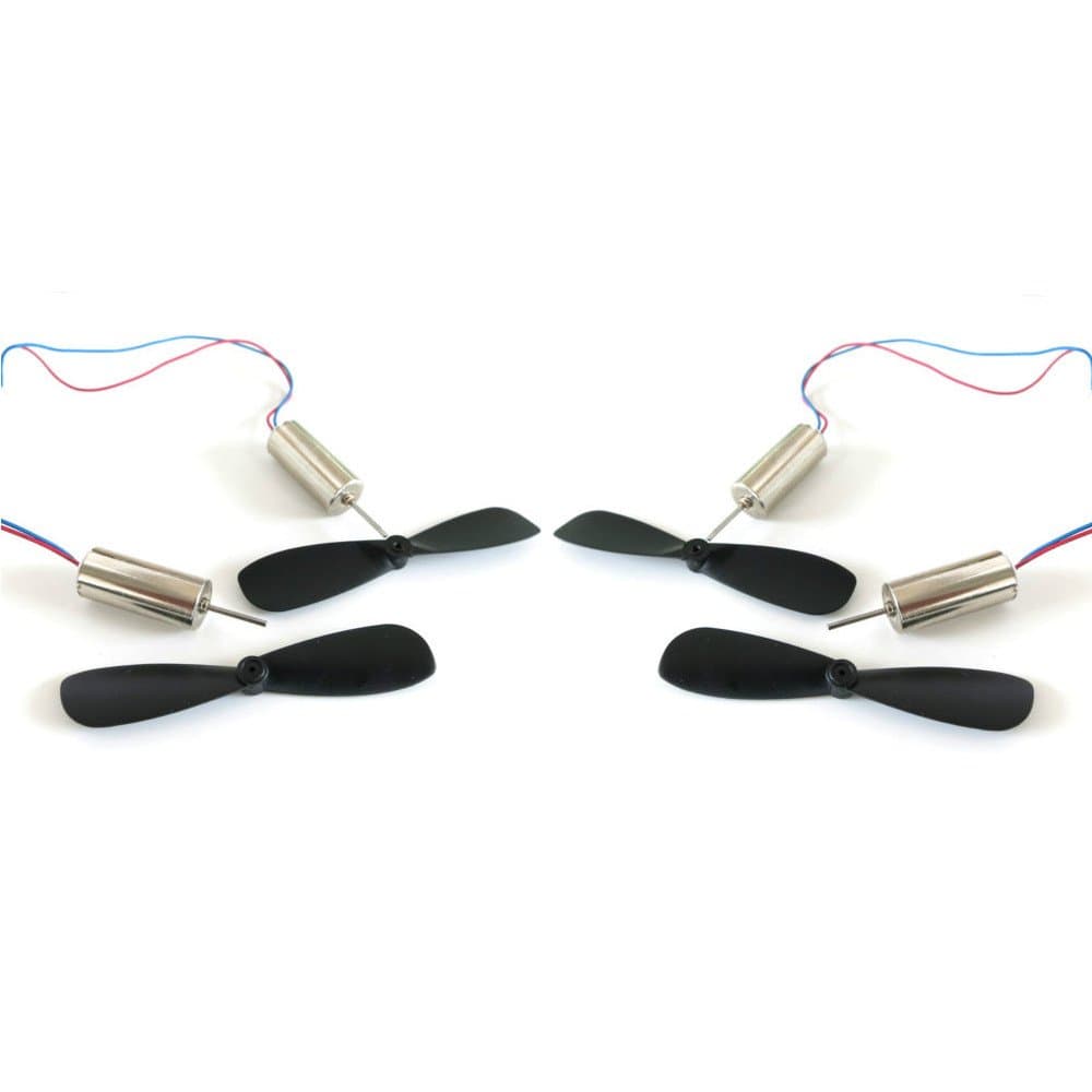 4Pcs DC 3.7V 716 7x16mm Micro Coreless Motor With 4Pcs Propeller High Speed Mini Drones