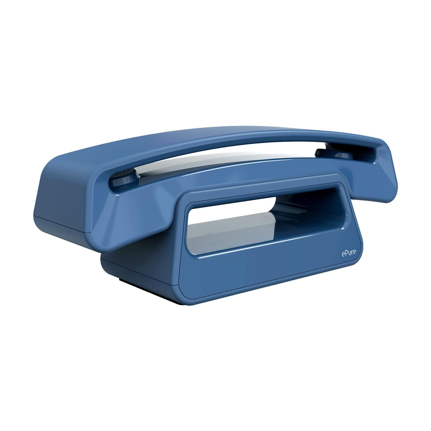 ALCATEL ePure Iconic - DECT Cordless Phone - Classic Design - Large Highly Legible Graphic Display - Handsfree - Call Barring - Blue