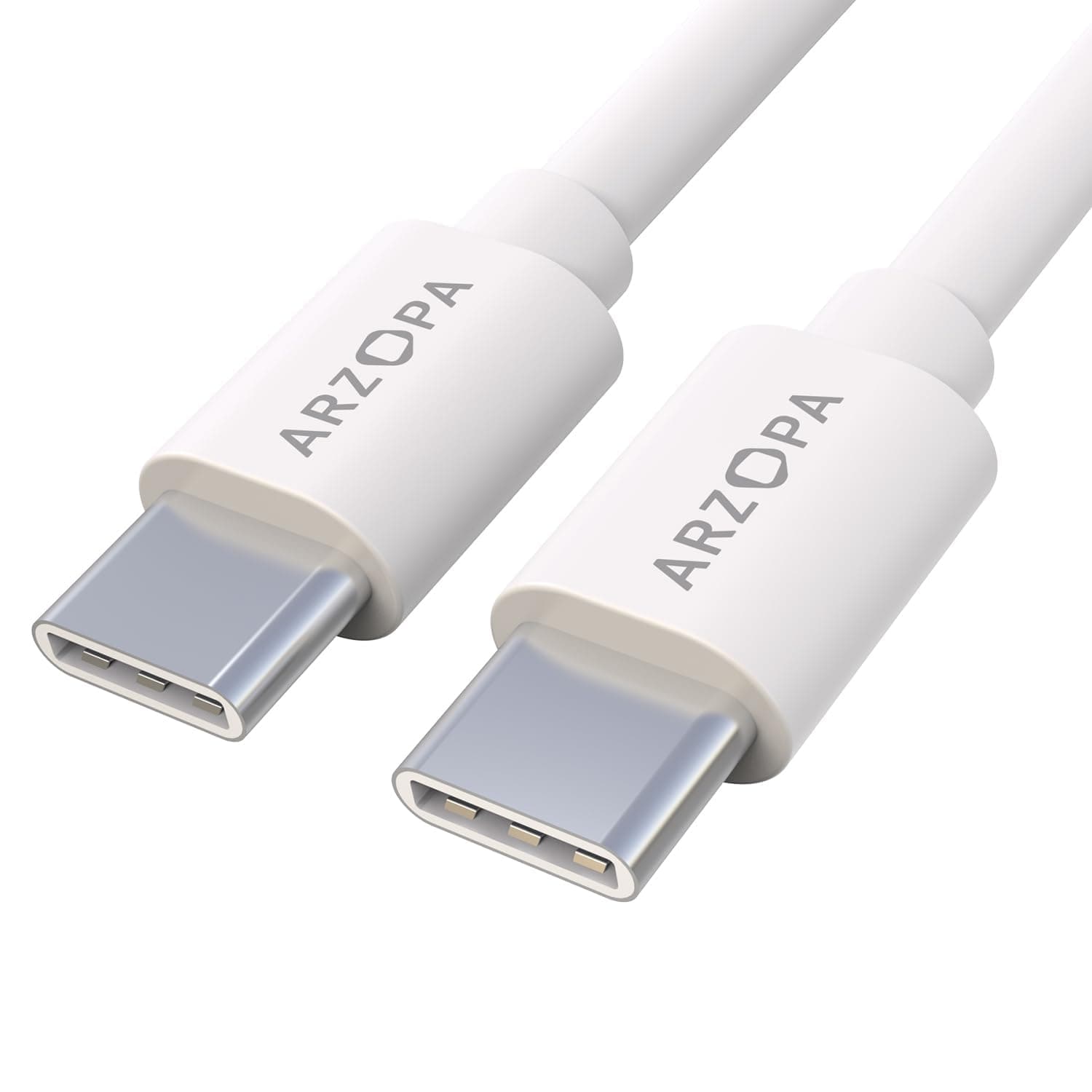 ARZOPA USB C to USB C Cable, 6ft Fast Charger Cable 60W(3A) for iPhone 15/15 Pro/15 Plus/15 Pro Max, iPad Mini 6/ Pro 2021, MacBook Pro 2020, Tablets, Monitors, Laptops, Switch -TC01