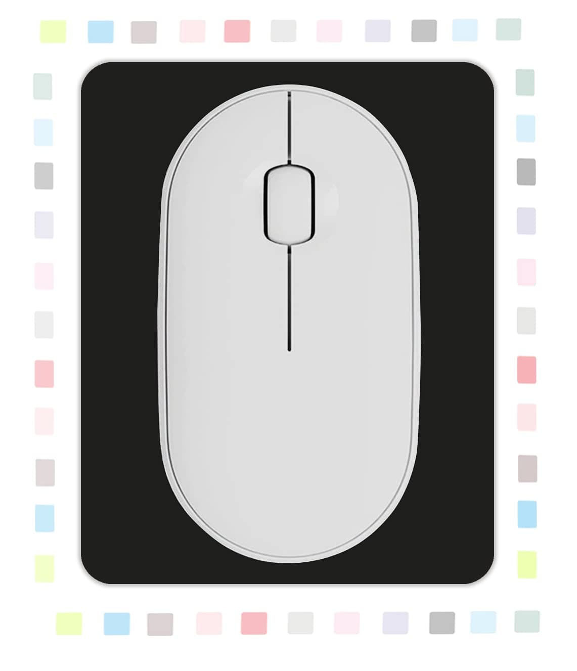 Small Rectangular Mouse pad Shop,only Takes up Mouse Space, Universal Mini Mouse pad Portable Waterproof, with Non-Slip Glue Base, Black 5X6 inches,, black, 5x6 small mouse pad